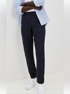 Orlebar Brown Cornell Linen Trousers Pants in Dark Navy Blue 32